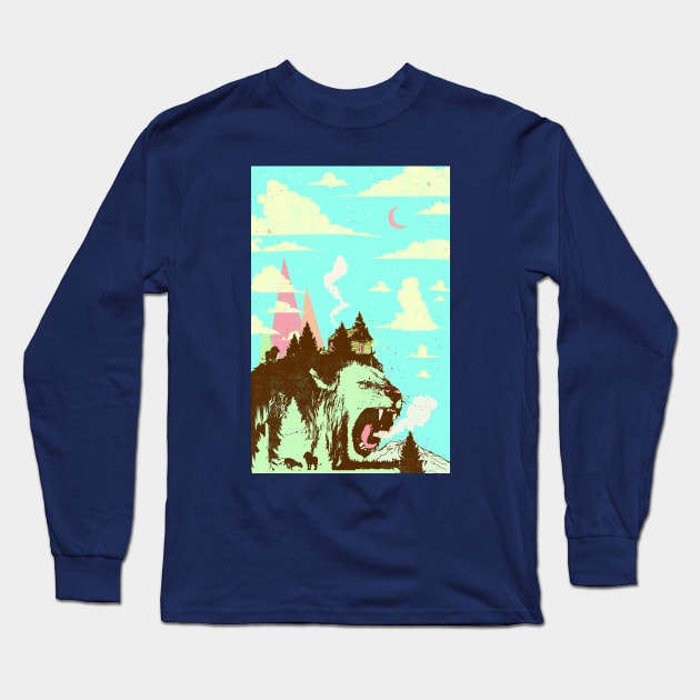 MOUNTAIN LION Long Sleeve T-Shirt by Showdeer